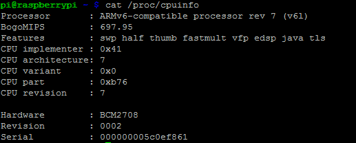 muo raspberrypi commands cpuinfo   15 Useful Commands Every Raspberry Pi User Should Know