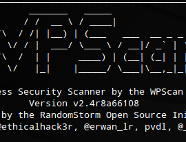 WPSCAN WORDPRESS VULNERABILITY SCANNER